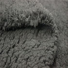 Plastic Lined  Sherpa Fur Fabric Shu Velveteen Fabric 28/32 Needle / Cm Density