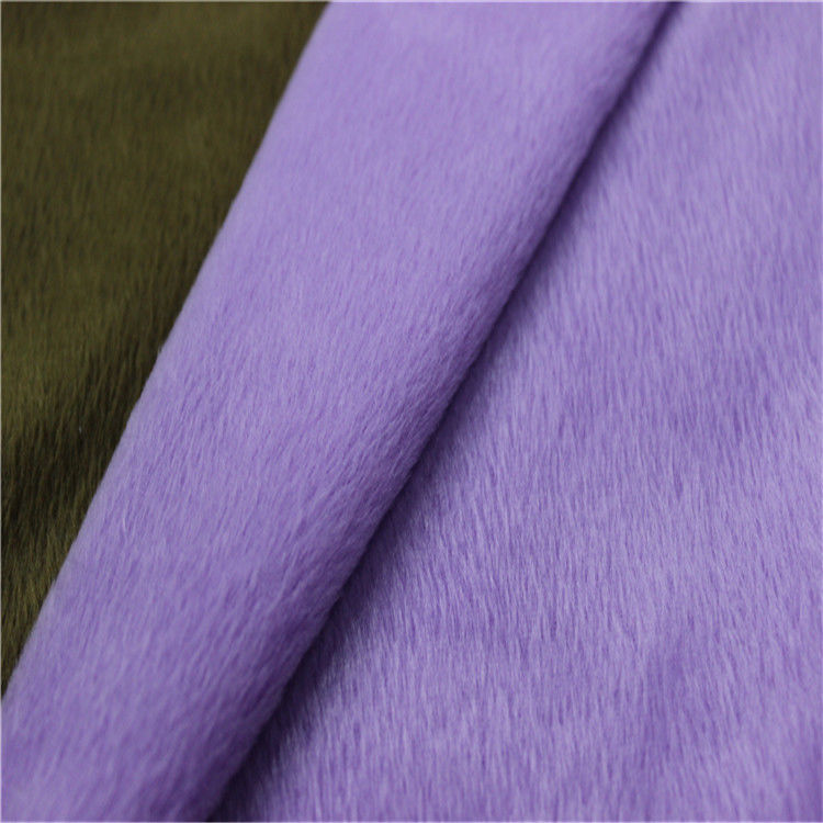 100 polyester super soft FDY velboa knitted minky toy plush fabric 0.5mm-5mm Velboa Dty/fdy