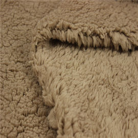 Plain  Soft Faux Suede Sherpa Fabric Dying Sherpa Terry Fleece