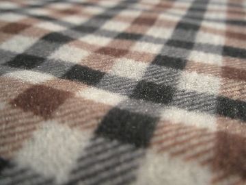 Digital Printing  Velboa Fur Fabric Plaid Polar Fleece Fabric 150GSM~300GSM Weight